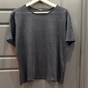 Black linen t-shirt size M